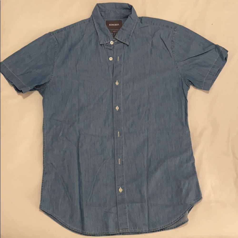 Bonobos short sleeve button down - chambray